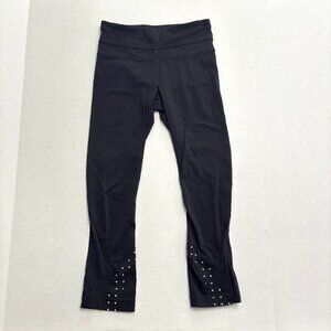 Lululemon Leggings Womens Inspire Crop II Luxtreme Black Capri Running
